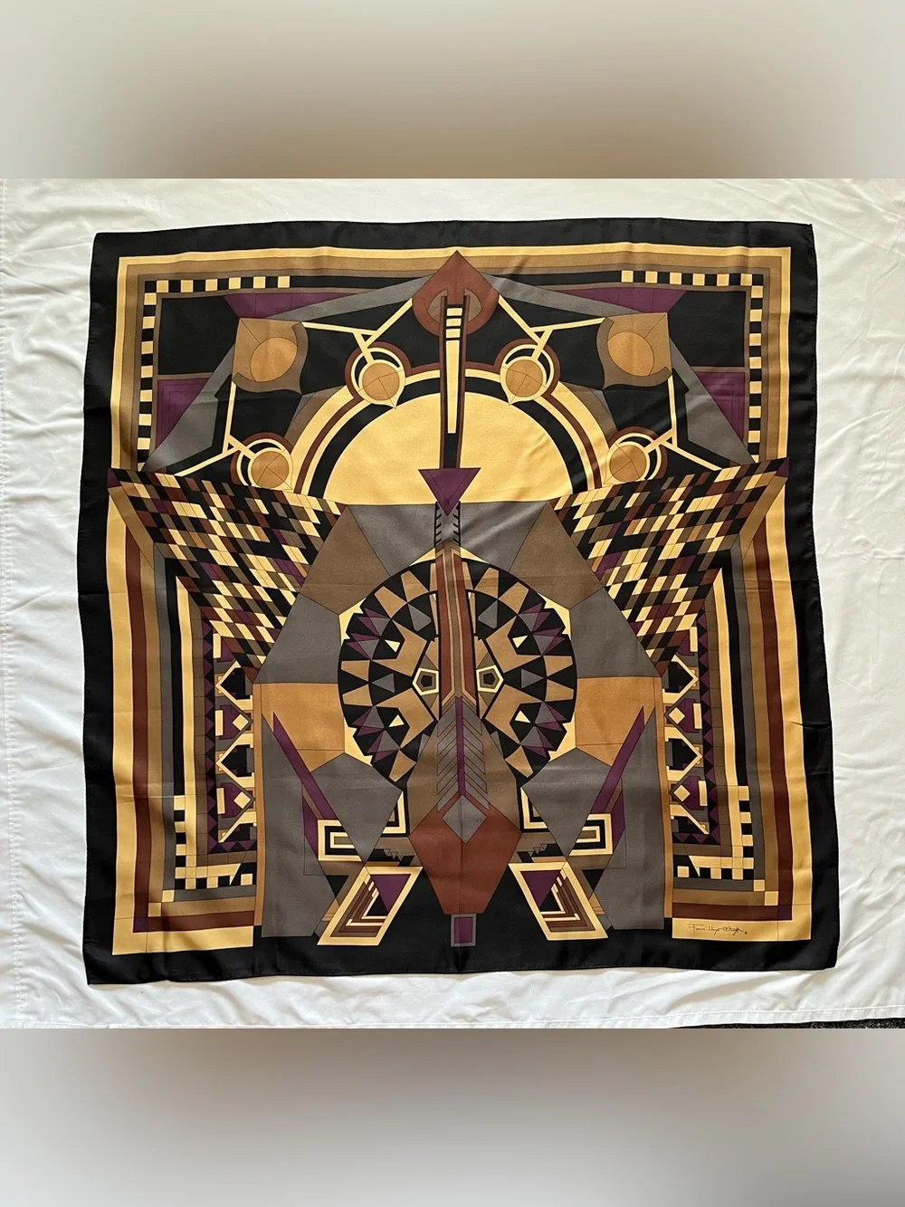 The Metropolitan Museum of Art Silk Scarf Frank Lloyd Wright square scarf 33”